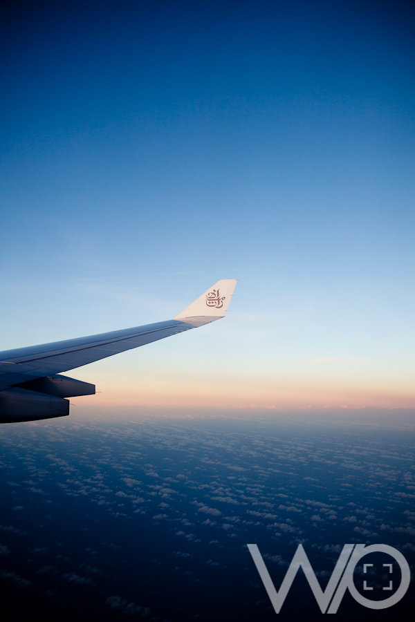 Beautiful skies Emirates A340-500